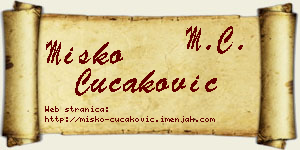 Miško Čučaković vizit kartica